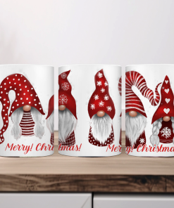 κούπα κεραμική 33Οml λευκή  χριστουγεννιάτικη  merry christmas - θρύλε μου  ( Με συσκευασία Δώρου )-Hoper.gr