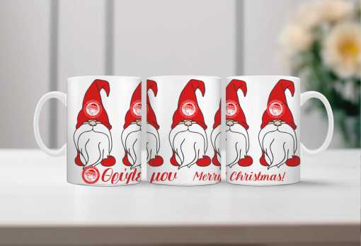 ceramic mug 33Oml white merry christmas - my legend (With gift packaging)-Hoper.gr