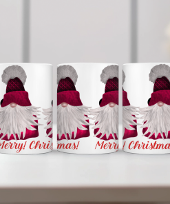 κούπα κεραμική 33Οml λευκή  χριστουγεννιάτικη  christmas North pole ( Με συσκευασία Δώρου )-Hoper.gr