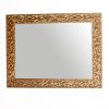 Wooden wall mirror gold matte horizontal design silver tuscane K4004-1-Hoper.gr