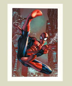 Αφίσα Spider-Man (Web Sling)  61x91,5εκ Κορνίζα Ξύλινη Χρώμα Λευκό Με Ακρυλικό Τζάμι Άθραυστο K1041-3#PP34010-Hoper.gr