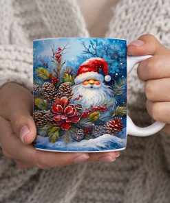 κούπα κεραμική 33Οml λευκή  χριστουγεννιάτικη   christmas art    ( Με συσκευασία Δώρου )-Hoper.gr