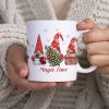 ceramic mug 33Oml white Christmas gnomies-Hoper.gr