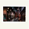 Αφίσα , Pyramid Poster,  Harry Potter (Diagon Alley) 61x91,5εκ Κορνίζα Ξύλινη Χρώμα Μαύρο Με Ακρυλικό Τζάμι Άθραυστο K29-69+PP34391#17-Hoper.gr