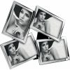 Multi-frame, silver-plated, Mascagni, A189 Photo gallery dimensions 32X35cm color silver (4 photos 10x15cm)-Hoper.gr
