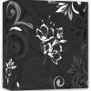 Album with black cases for 100 photos 10×15 white with gray floral patterns-Hoper.gr