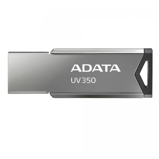 ADATA UV350, 32GB USB 3.2 Flash Drive, Silver Black, AUV350-32G-RBK-Hoper.gr