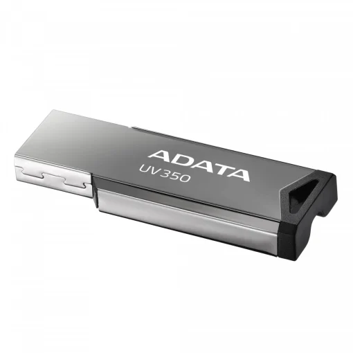 ADATA UV350, 32GB USB 3.2 Flash Drive, Silver Black, AUV350-32G-RBK-Hoper.gr
