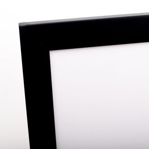 Wooden table frame, black glass mat color (design K1041/69)-Hoper.gr