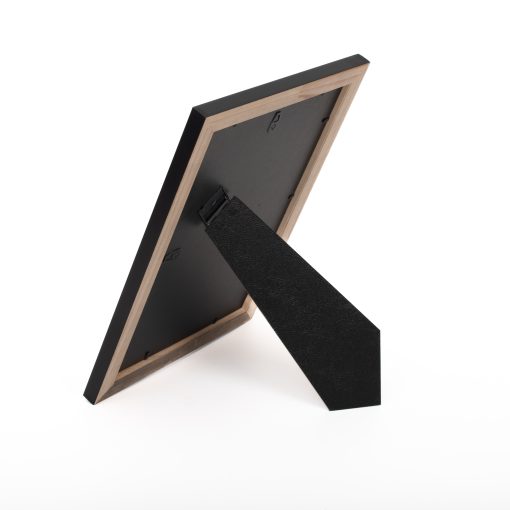 Wooden table frame, black glass mat color (design K1041/69)-Hoper.gr