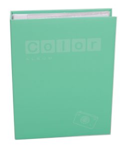 ΑΛΜΠΟΥΜ  Pastel Color  βεραμάν - mint  με θήκες για 200 φωτογραφιες 10Χ15cm-Hoper.gr
