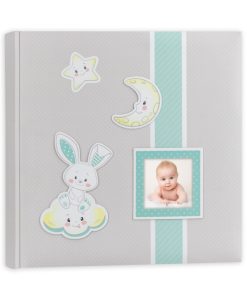 Άλμπουμ Παιδικό FRED  χρώμα Βεραμάν γκρι  με Ριζόχαρτο 32x32 cm  με λευκό χαρτόνι με ρυζόχαρτο 60 σελίδες  και 1 σελίδα εισαγωγής-Hoper.gr