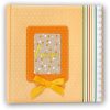 Children's album RIBBON Orange with the name George, dimensions 31x31 cm, 60 pages with rice paper and an introductory page-Hoper.gr