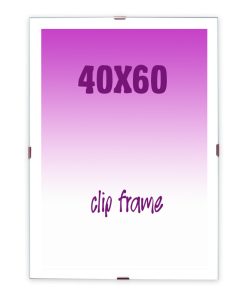 κορνίζα clip 40X60 με τζάμι άθραυστο ακρυλικό (τύπου plexiglass)-Hoper.gr