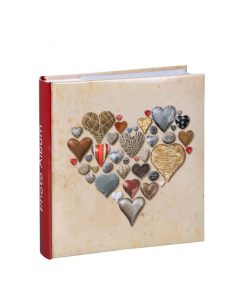 Άλμπουμ βιβλιοδετημένο  με θήκες για 200 φωτογραφίες 10×15  Αγίου Βαλεντίνου - pebble hearts (EV21)-Hoper.gr