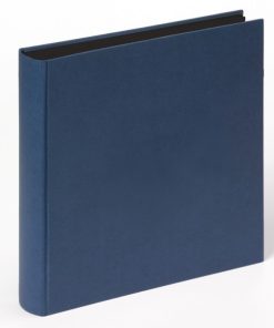 ΑΛΜΠΟΥΜ WALTHER  FUN  Μπλέ   Βιβλιόδετο με ρυζόχαρτο με 100 μαύρες σελίδες ,εξώφυλλο ύφασμα Μπλε  πλαστικοποιημένο  διαστάσεις 30x30cm (FA308L)-Hoper.gr