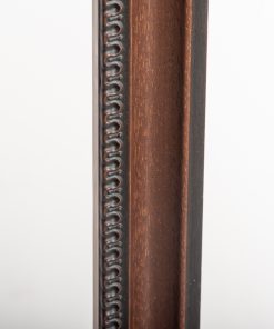 Κορνίζα ξύλινη τοίχου  χρώμα μαύρο  ματ  με σημάδια  παλαίωσης και σκάλισμα ανάγλυφο  , τζάμι Ματ (Κ3603/69)-Hoper.gr