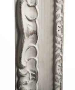 Wooden wall frame beige, sand gray and shadows with relief carving, plexiglass type acrylic glass (K4532/43)-Hoper.gr