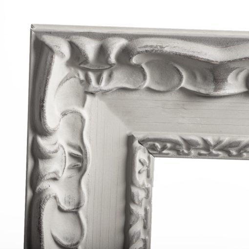 Wooden wall frame beige, sand gray and shadows with relief carving, plexiglass type acrylic glass (K4532/43)-Hoper.gr
