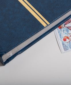 Άλμπουμ  Γραμματοσήμων  εξώφυλλο μπλε διαστάσεις 23x31cm  16 σελίδες με ρυζόχαρτα-Hoper.gr