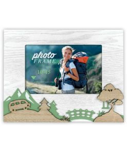 10x15 wooden tabletop photo frame 10x15, Theme forest, mountains, hiking (canazei)-Hoper.gr