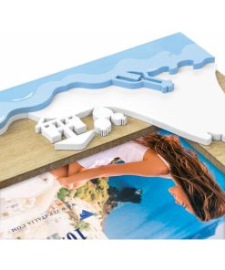 κορνίζα 10x15 ξύλινη επιτραπέζια για φωτογραφία 10χ15 , ιδανική  για φωτογραφίες καλοκαιρινών διακοπών νησιά  ή παραλίας  (island)-Hoper.gr