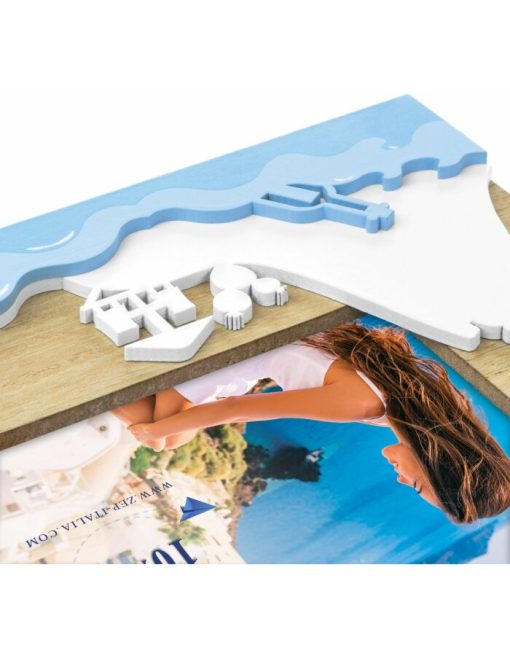 κορνίζα 10x15 ξύλινη επιτραπέζια για φωτογραφία 10χ15 , ιδανική  για φωτογραφίες καλοκαιρινών διακοπών νησιά  ή παραλίας  (island)-Hoper.gr