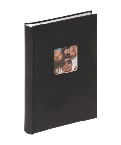 ΑΛΜΠΟΥΜ WALTHER  FUN  Μπεζ   Βιβλιόδετο με ρυζόχαρτο με 100 μαύρες σελίδες ,εξώφυλλο ύφασμα Μπλε  πλαστικοποιημένο  διαστάσεις 30x30cm (FA308D)-Hoper.gr