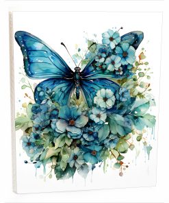 Άλμπουμ pocket με θήκες για 40 φωτογραφίες 15Χ21    blue  butterfly 25-Hoper.gr