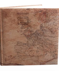 Album Book-bound with cases for 13X18 fits 100 photos 13X18 H 13X19 (length 21cm width 21cm ) (s499B) (Map engraving)-Hoper.gr