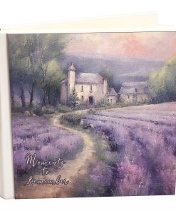 Album my album lavender village 06 boho style with rice paper 30x30cm and album box-Hoper.gr